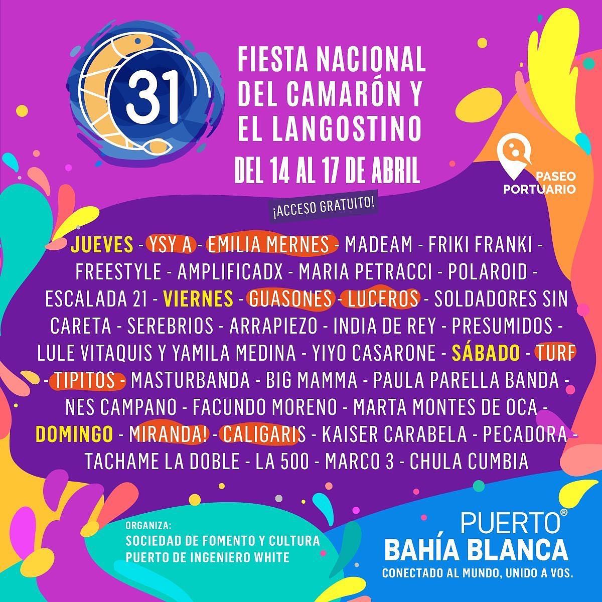 XXXI Fiesta Nacional del Camarón y el Langostino Municipio de Bahía